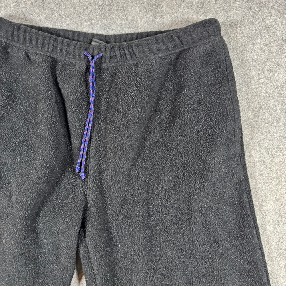 Patagonia Synchilla Fleece Pants Mens M Black Snap Pocket Drawstring Outdoor - Picture 2 of 10